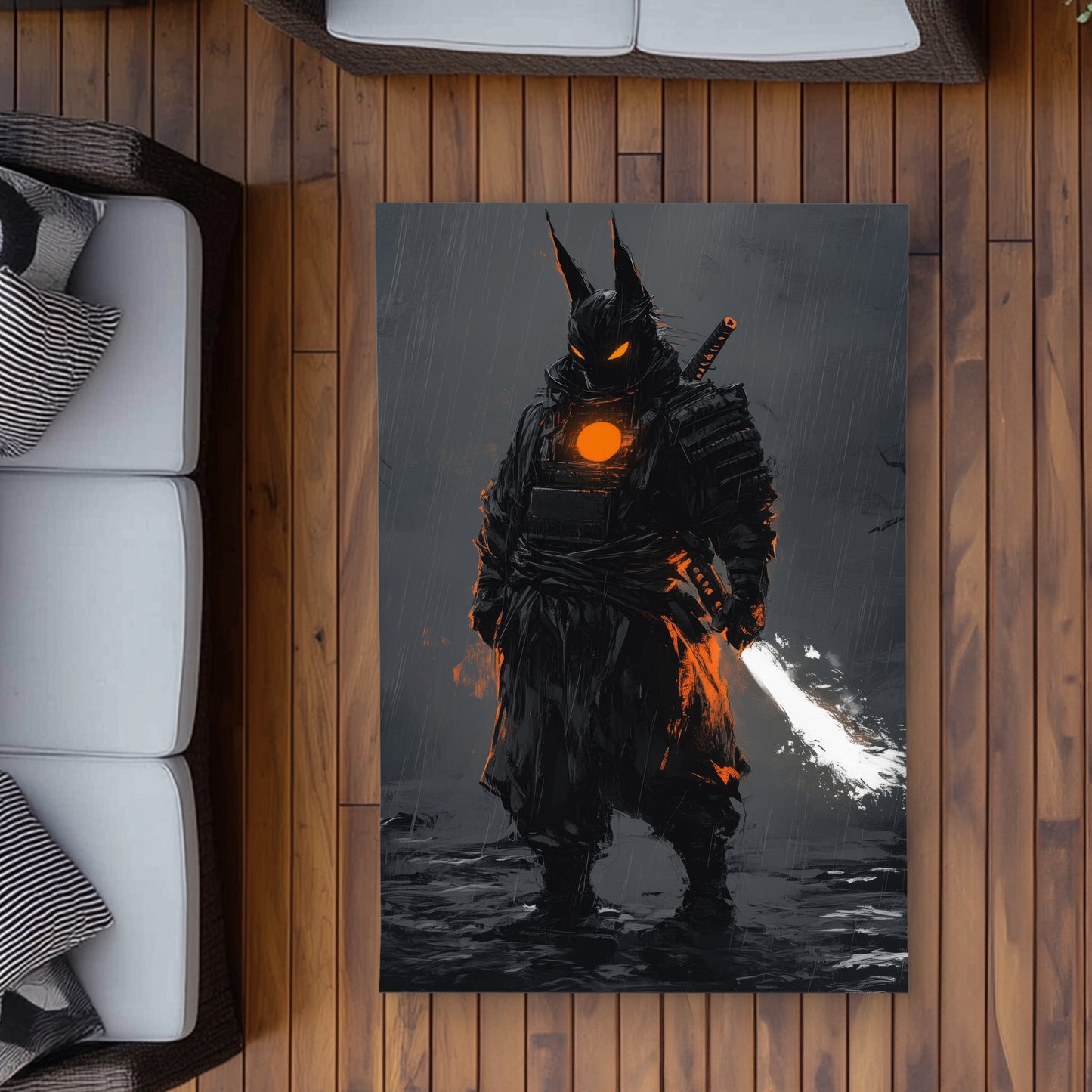 Blazing Gray Outdoor Area Rug - Stylish Home Decor Accent