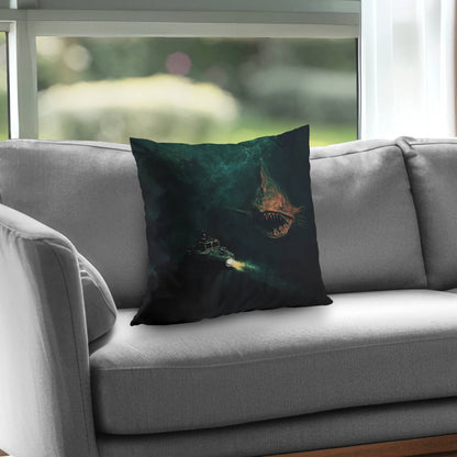 Depths Turquoise Poly Twill Throw Pillow | Home Decor Insert