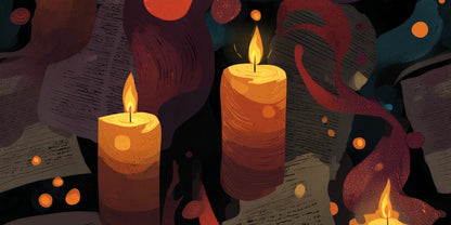 Tapis de bureau Chuchotements de Flamme - Accessoire de décoration intérieure élégant