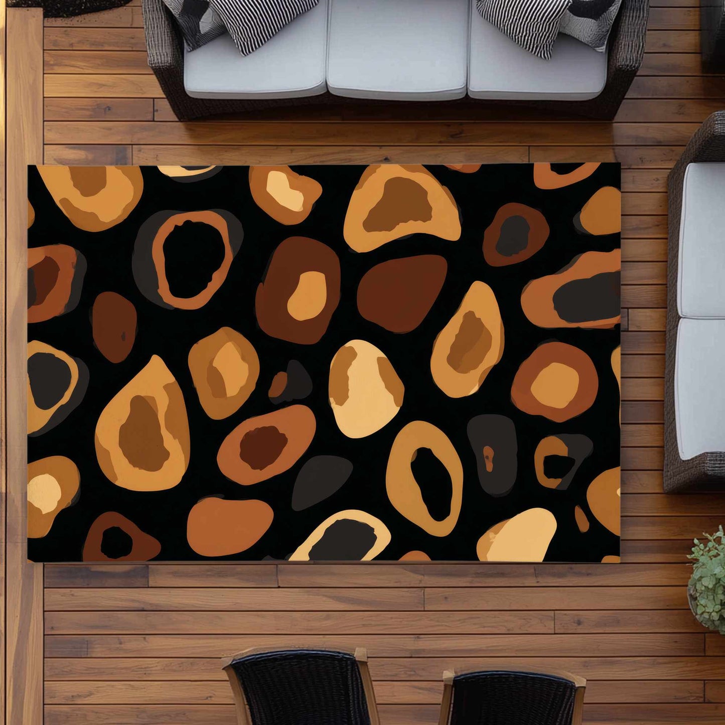 Tapis d'extérieur Wild Earth Spots | Décoration d'intérieur élégante