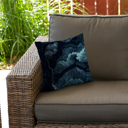 Canopy Blue Poly Twill Throw Pillow Insert for Home Decor