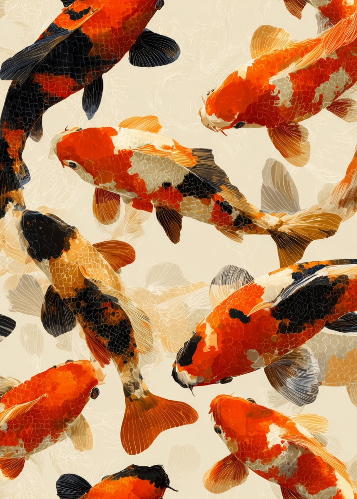Koi Dance Flow Bath Mat | Stylish Home Decor Accent