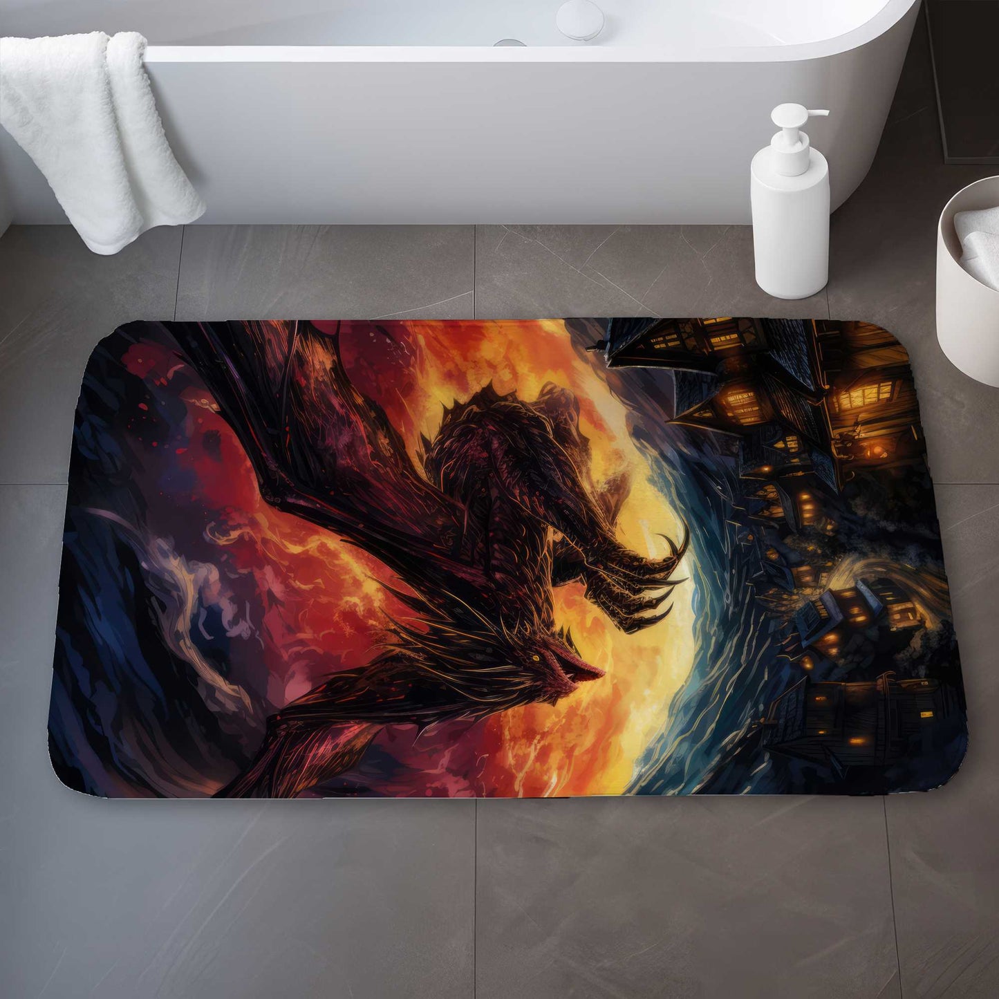 Back for Revenge Blue Bath Mat | Stylish Home Decor Accent