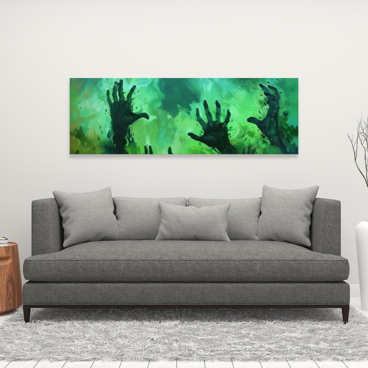 Hands of despair - 32"x32" Canvas