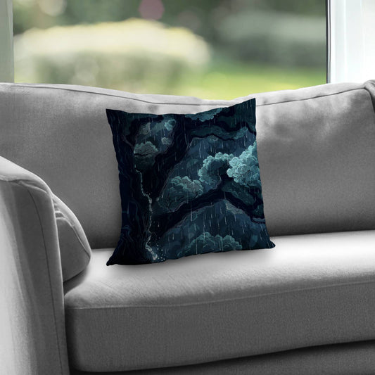 Canopy Blue Poly Twill Throw Pillow Insert for Home Decor