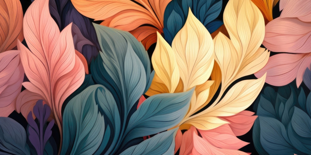 Pastel Bloom Desk Mat | Elegant Home Decor Office Accessory