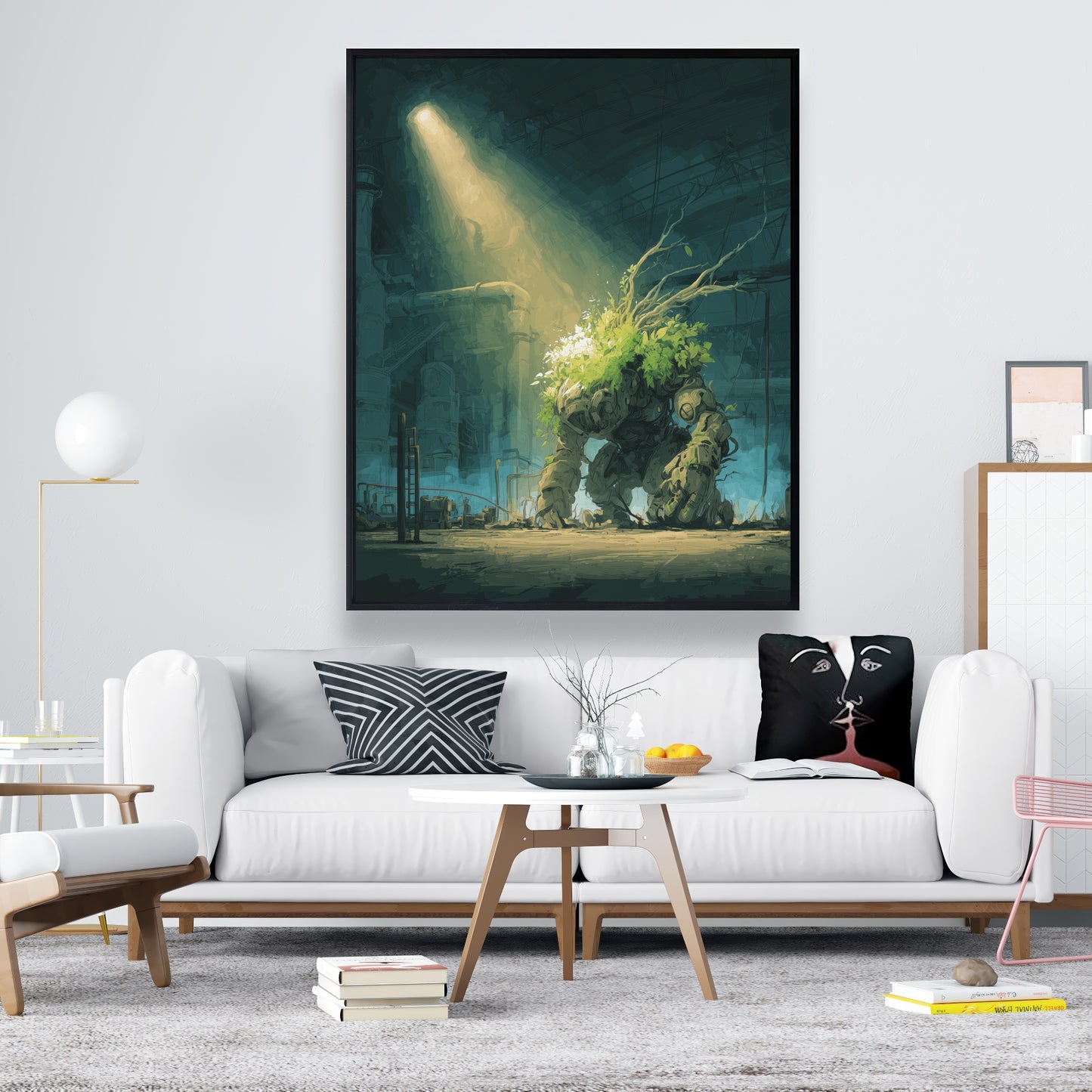 The golem - 24"x24" Framed canvas