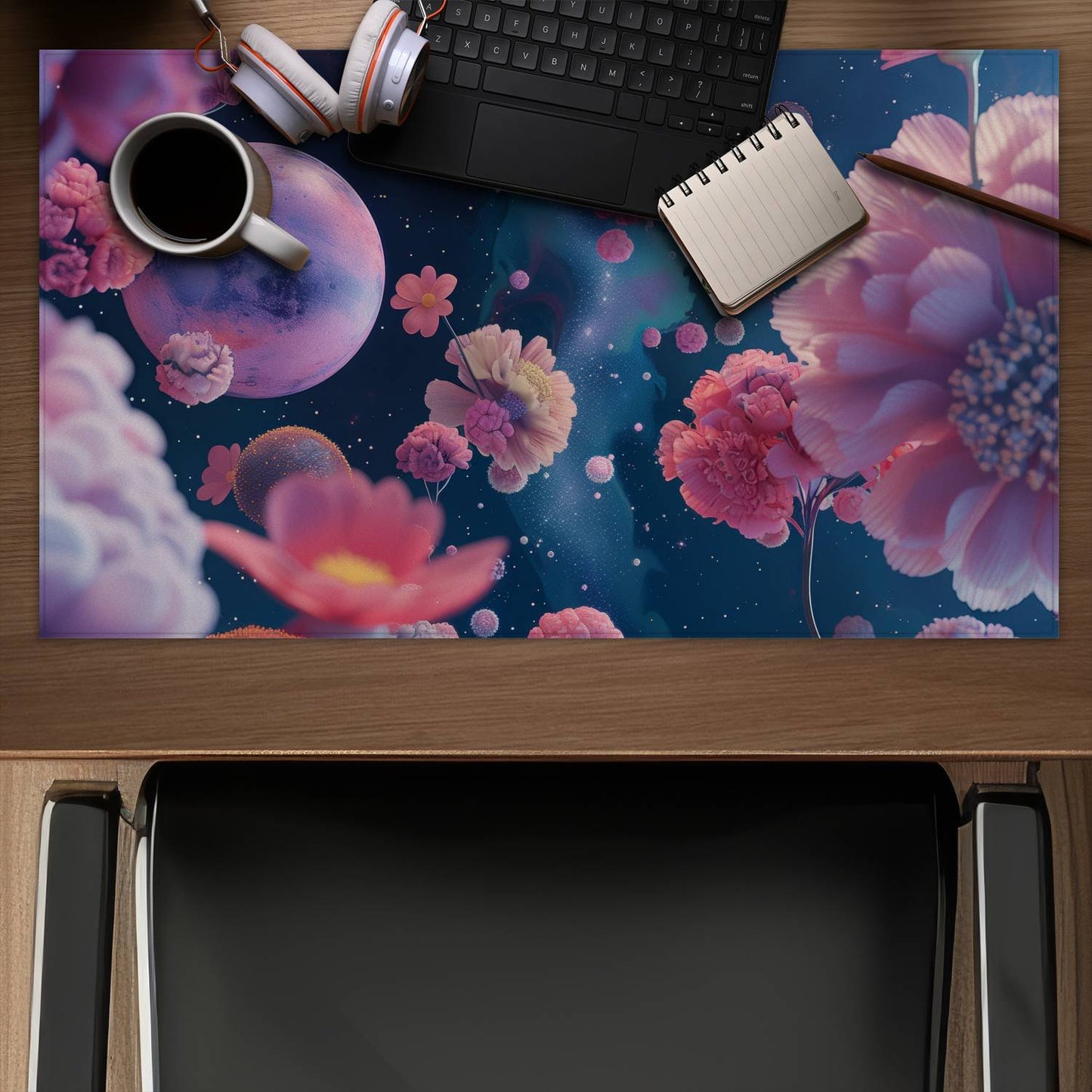 Pink void - Desk mat - Print on demand