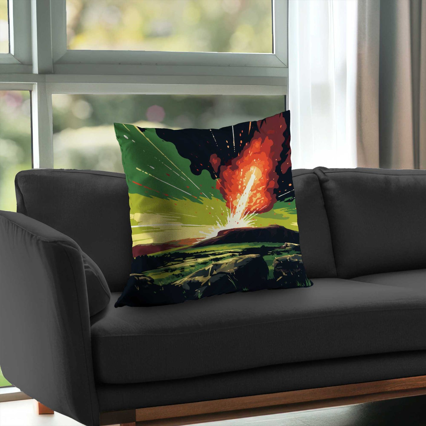 Coussin décoratif Crash en sergé de polyester - Décoration d'intérieur élégante