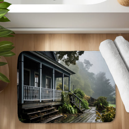 Rainy porch - 17"x24" Bath mat