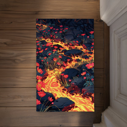 Dodging Nature Yellow Indoor Outdoor Door Mat - Home Decor