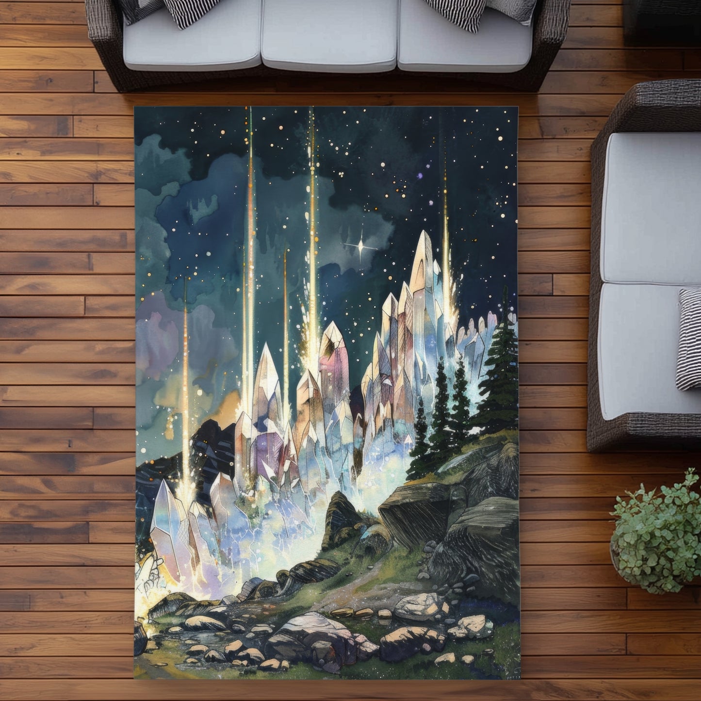 Tapis d'extérieur Magical Beams | Une solution élégante pour la décoration intérieure