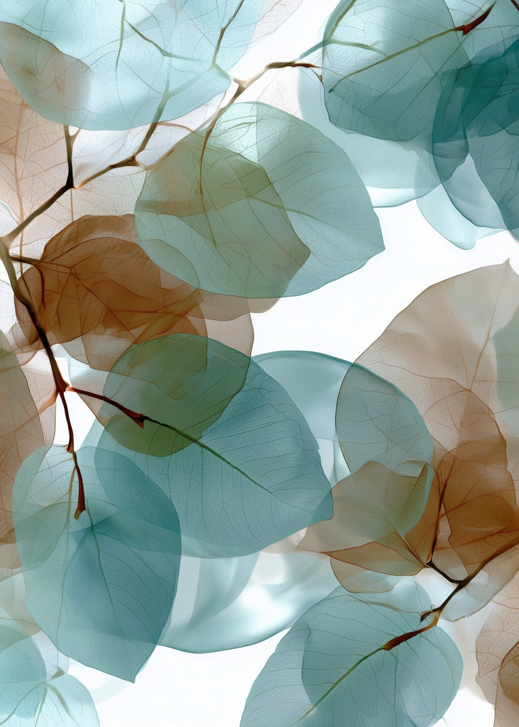 Translucent Leaves Bath Mat - Stylish White Home Decor