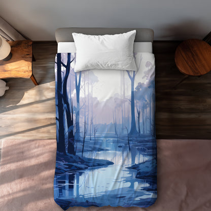 Cold and Muddy Gray Duvet Cover | Stylish Home Decor
