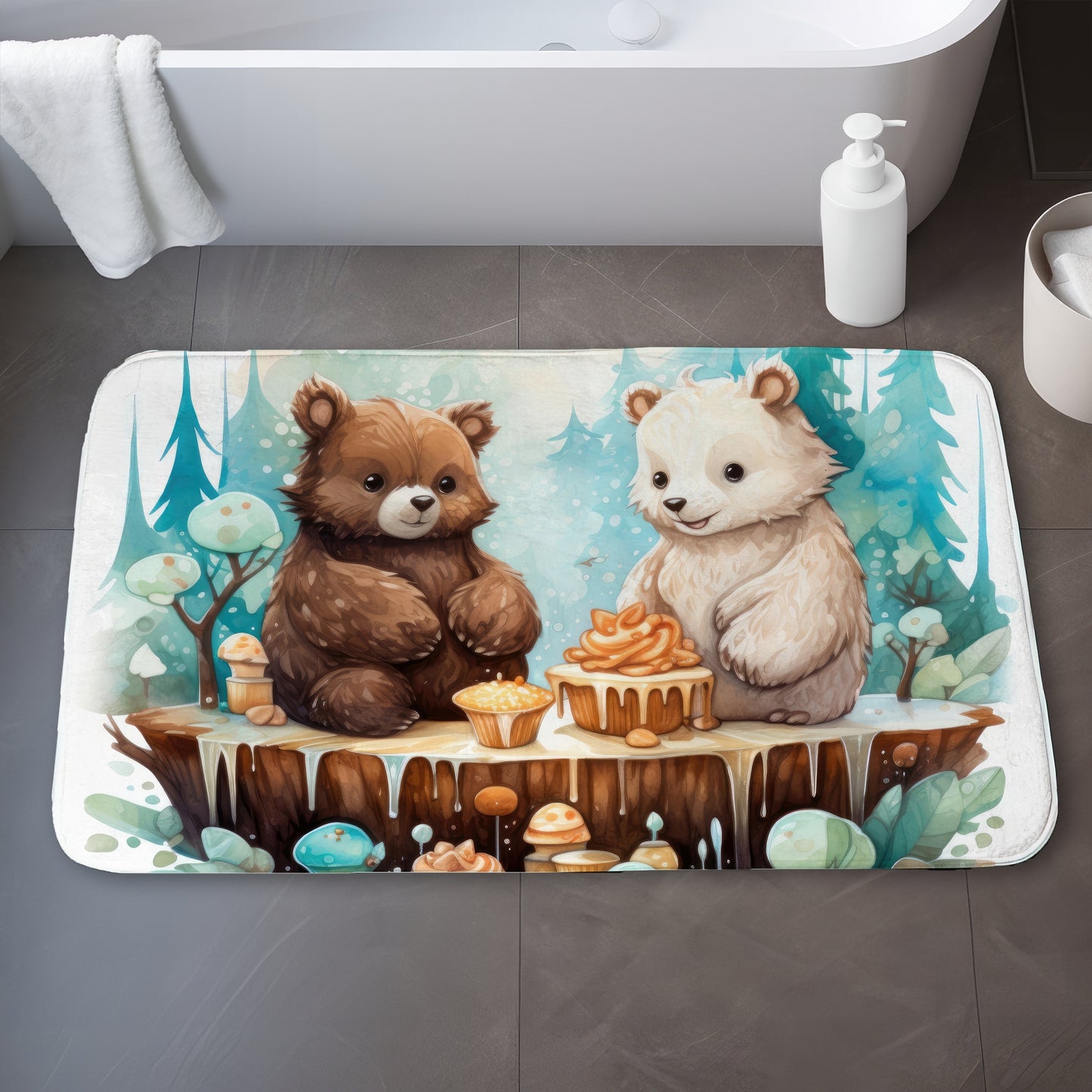 The dessert - 17"x24" Bath mat