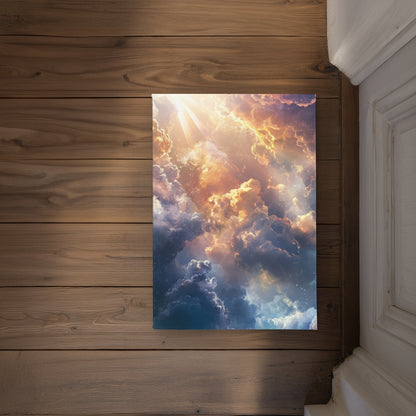 Piercing Light White Indoor Outdoor Door Mat | Home Decor