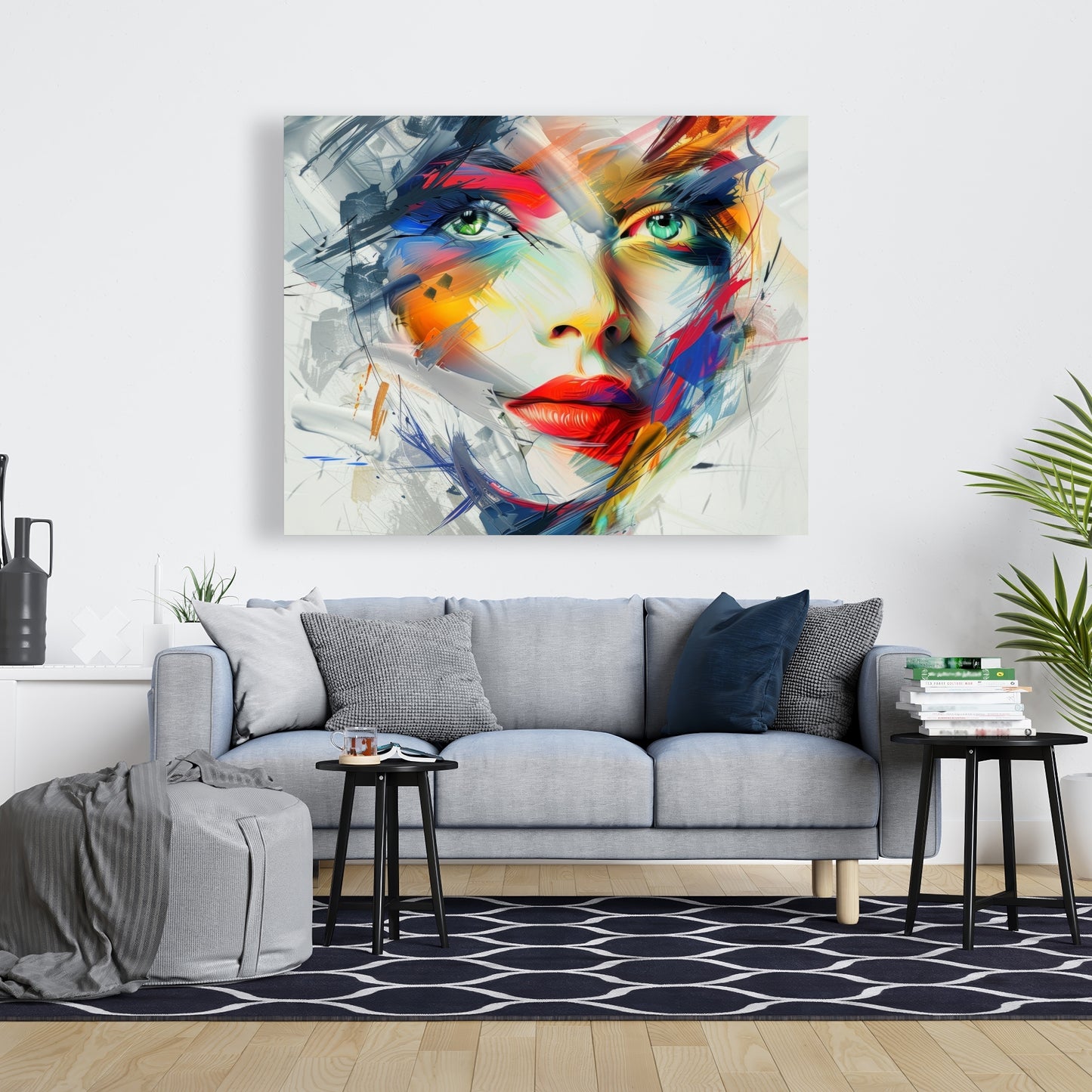 Abstract Look - Red Canvas Art | Modern Wall Art