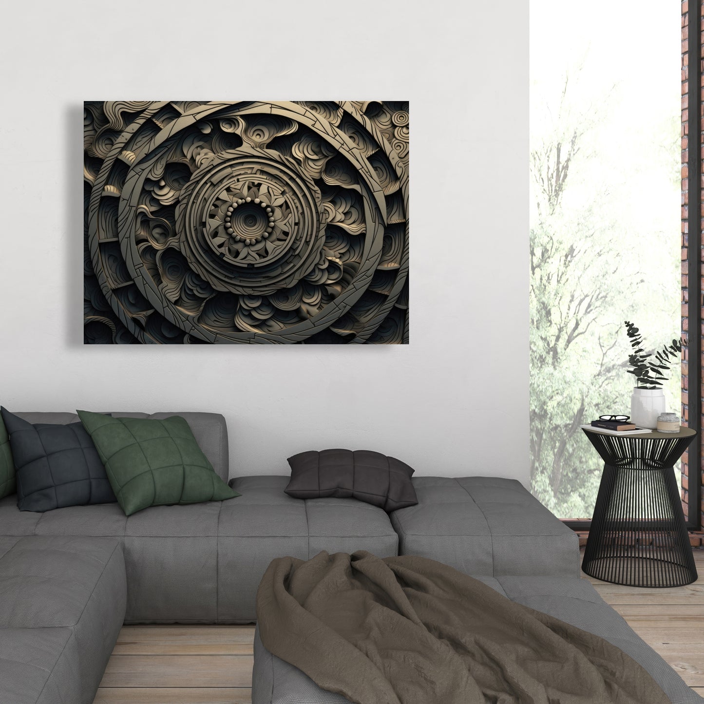 Cycles White Canvas | Elegant Home Decor for Any Room