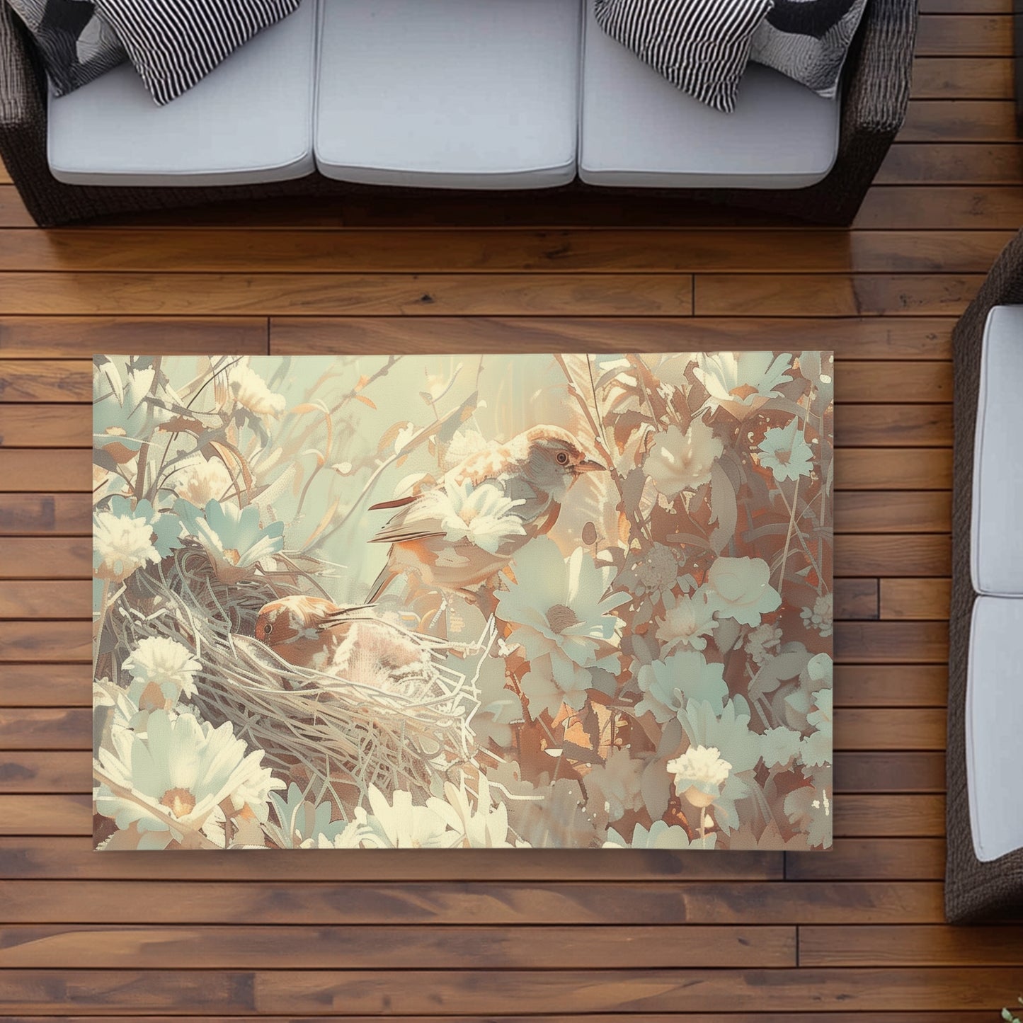 The Nest Yellow Outdoor Area Rug | Stylish Design