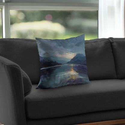 Obscure Poly Twill Throw Pillow - Stylish Home Decor Accent