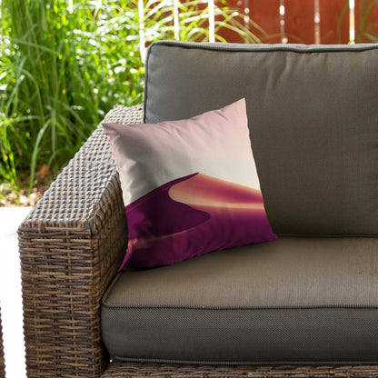 Coussin décoratif en sergé de polyester motif sable - décoration intérieure élégante