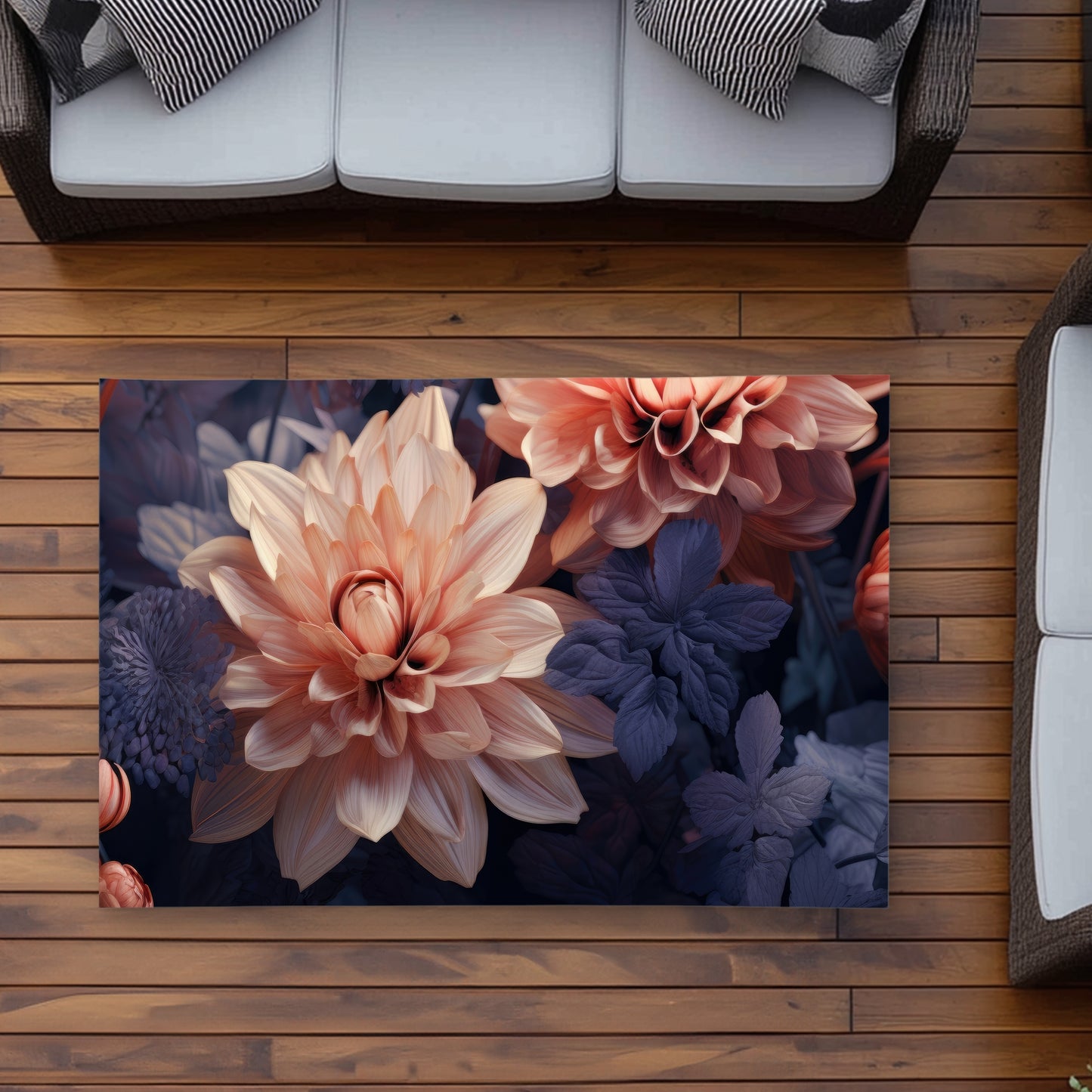 Pink and Purple Outdoor Area Rug | Stylish Home Decor