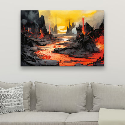 Charred - 32"x32" Canvas