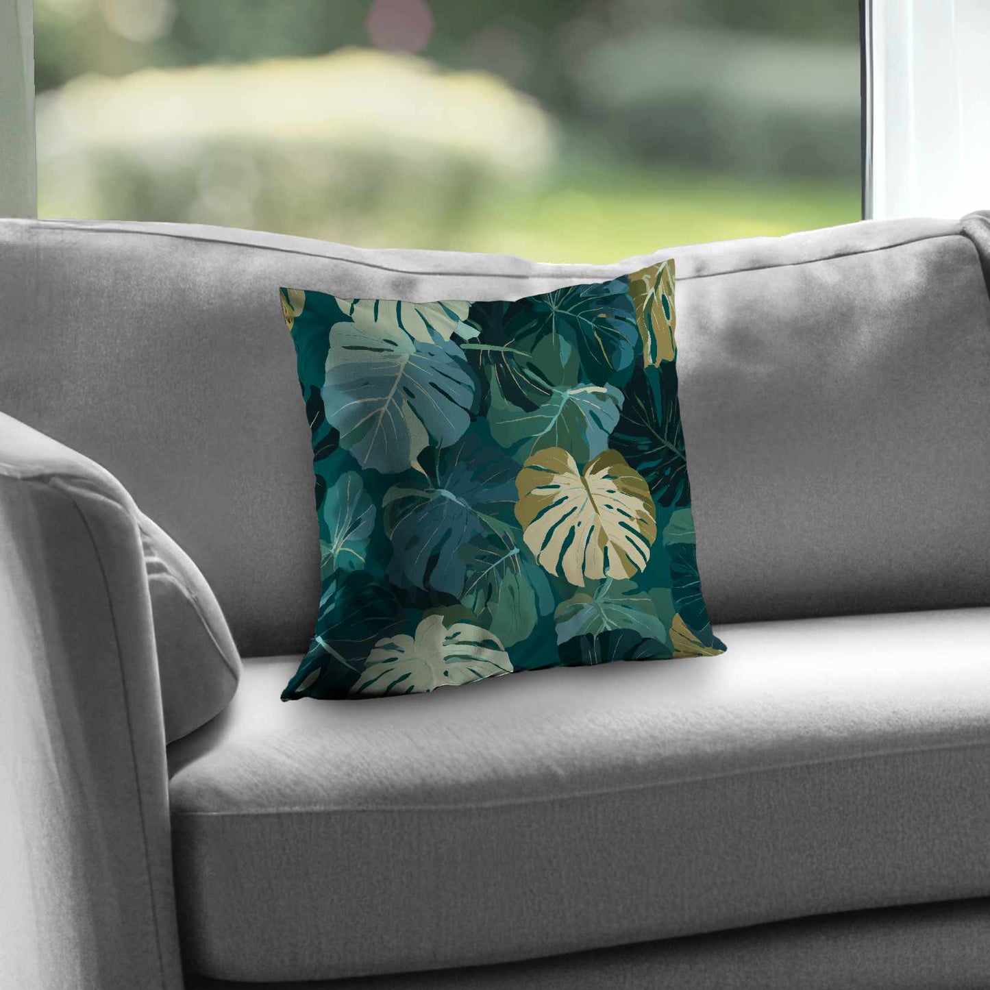 Tropical Leaf Veil Throw Pillow - Stylish Home Decor Accent