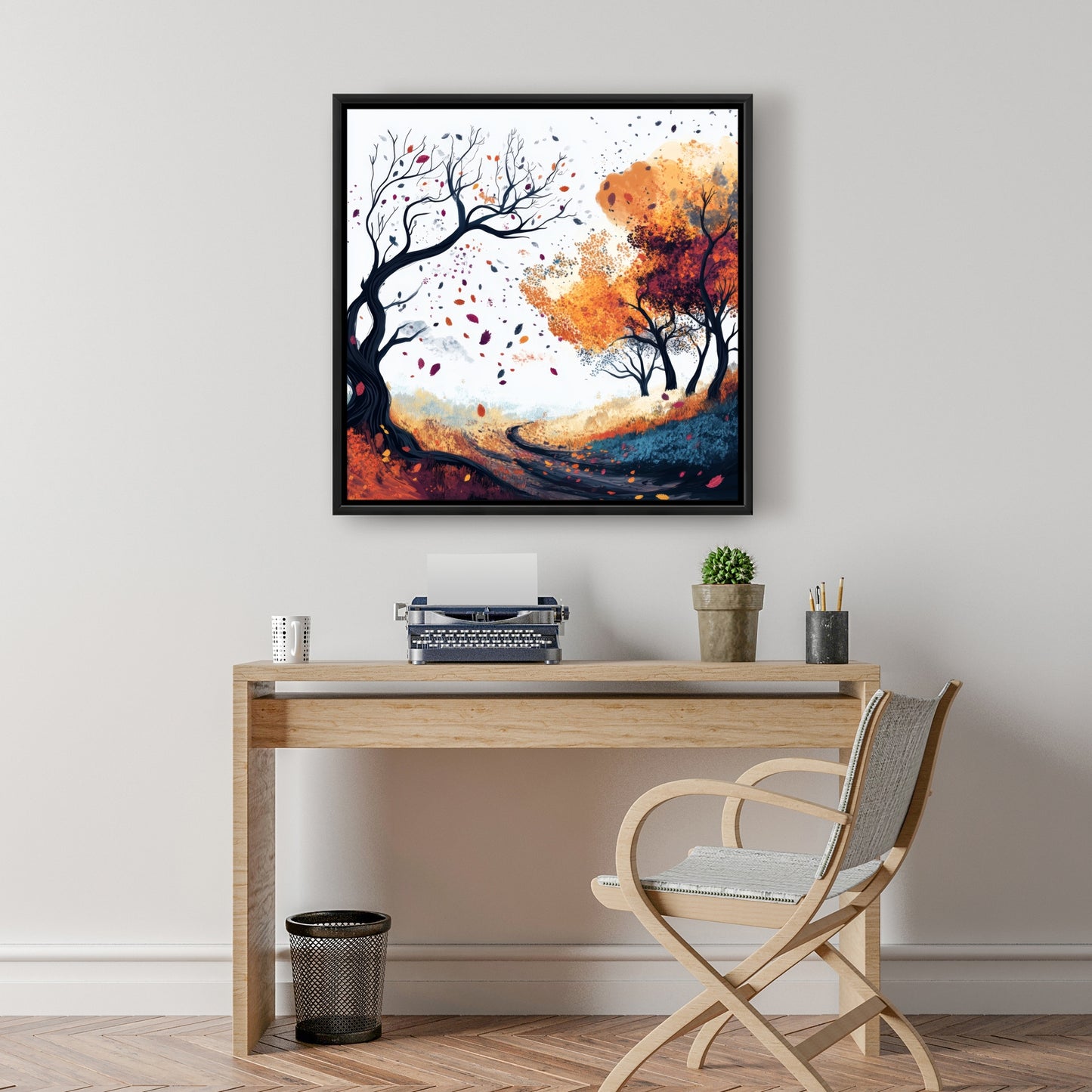 Cool weather - 36"x36" Framed canvas