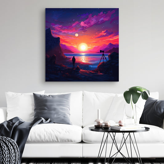 Solitude - Yellow Canvas Art for Home Decor | Modern Design