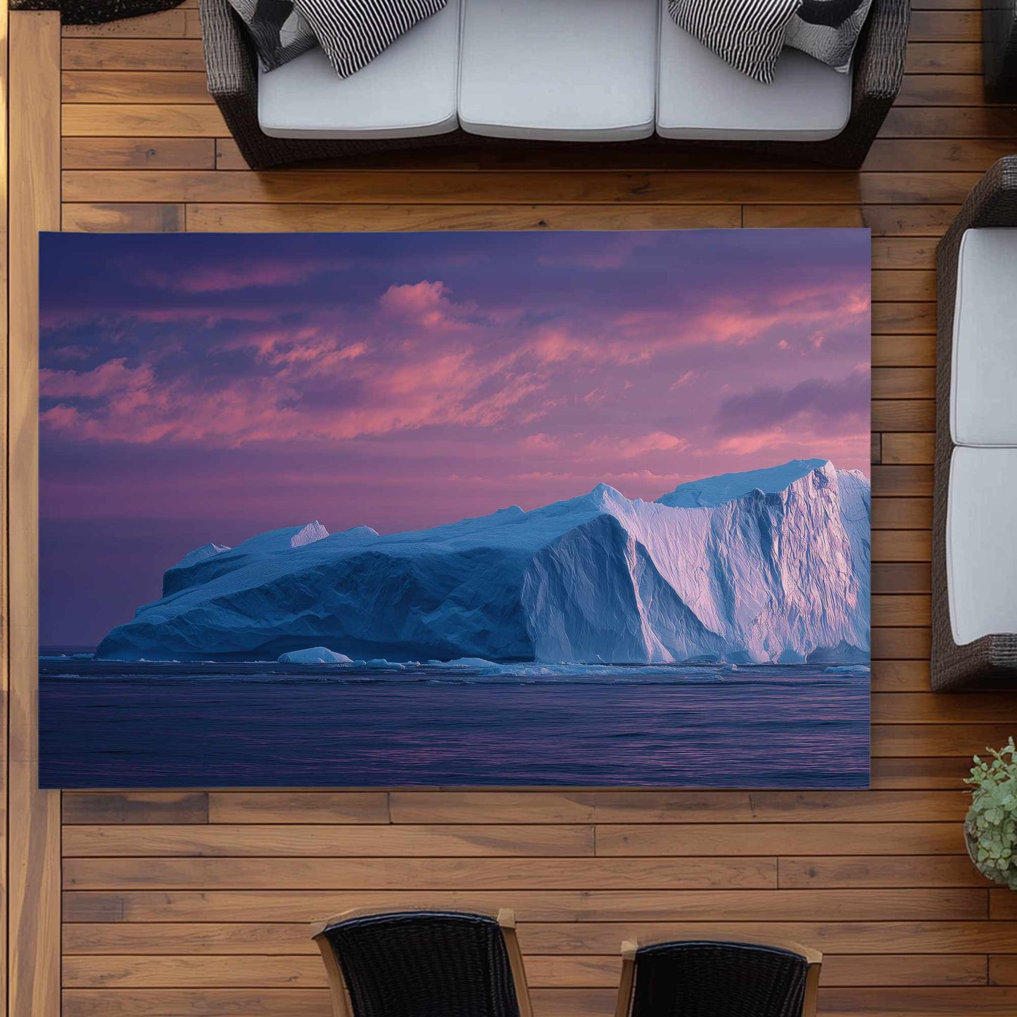Iceberg au crépuscule - Tapis d'extérieur pour la décoration intérieure | Élégant