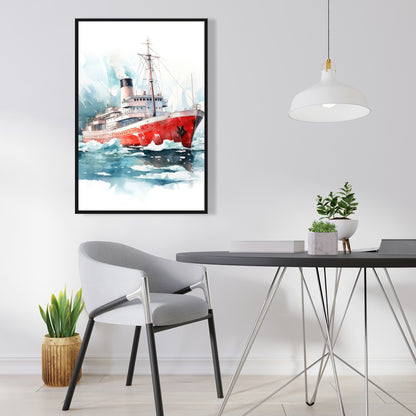 Icebreaker - 36"x36" Framed canvas