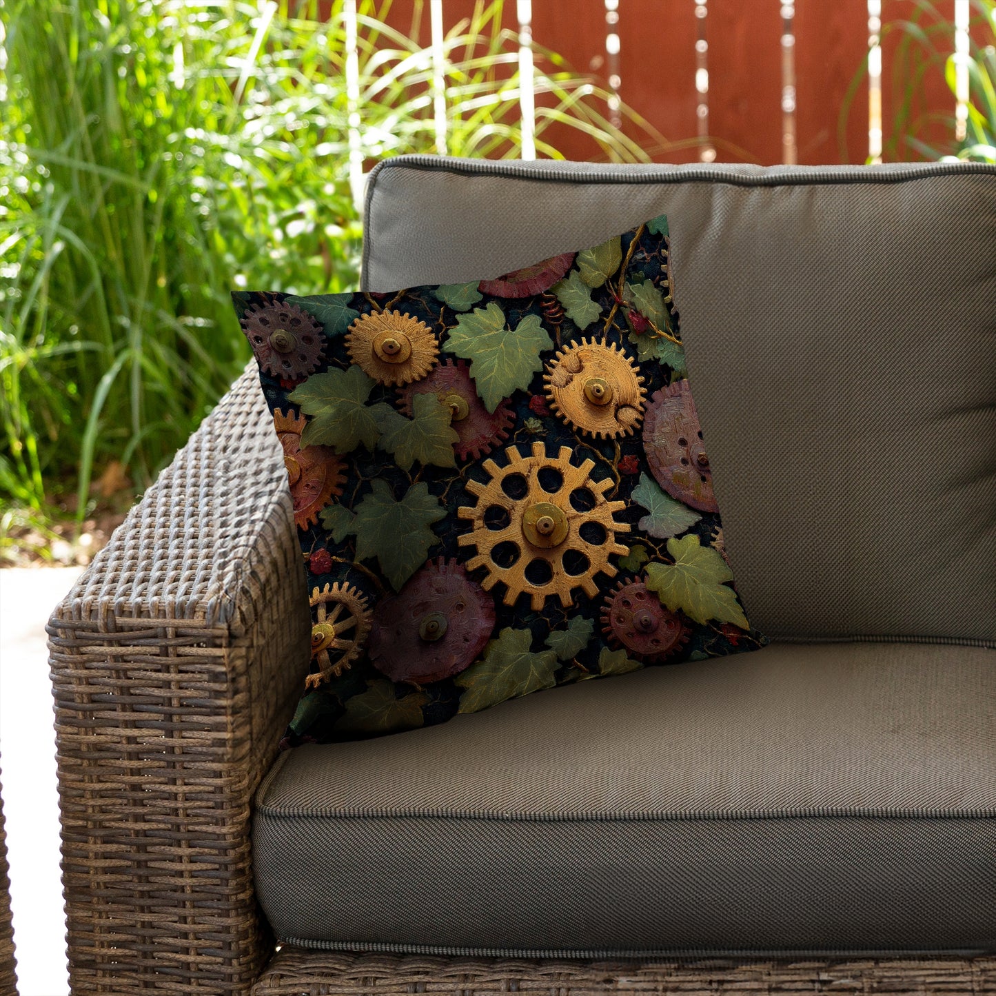 Nature punk Poly Twill Throw Pillow - Stylish Home Decor