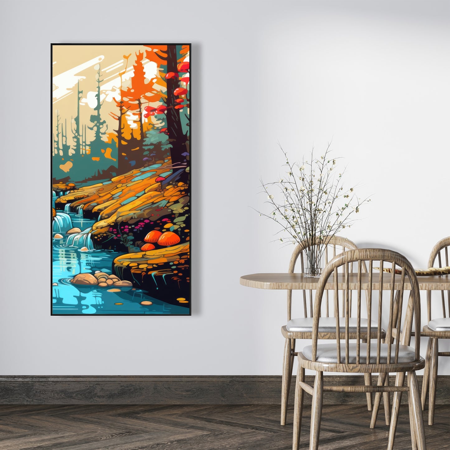 Wisdom inbound - Framed Canvas - Print on demand