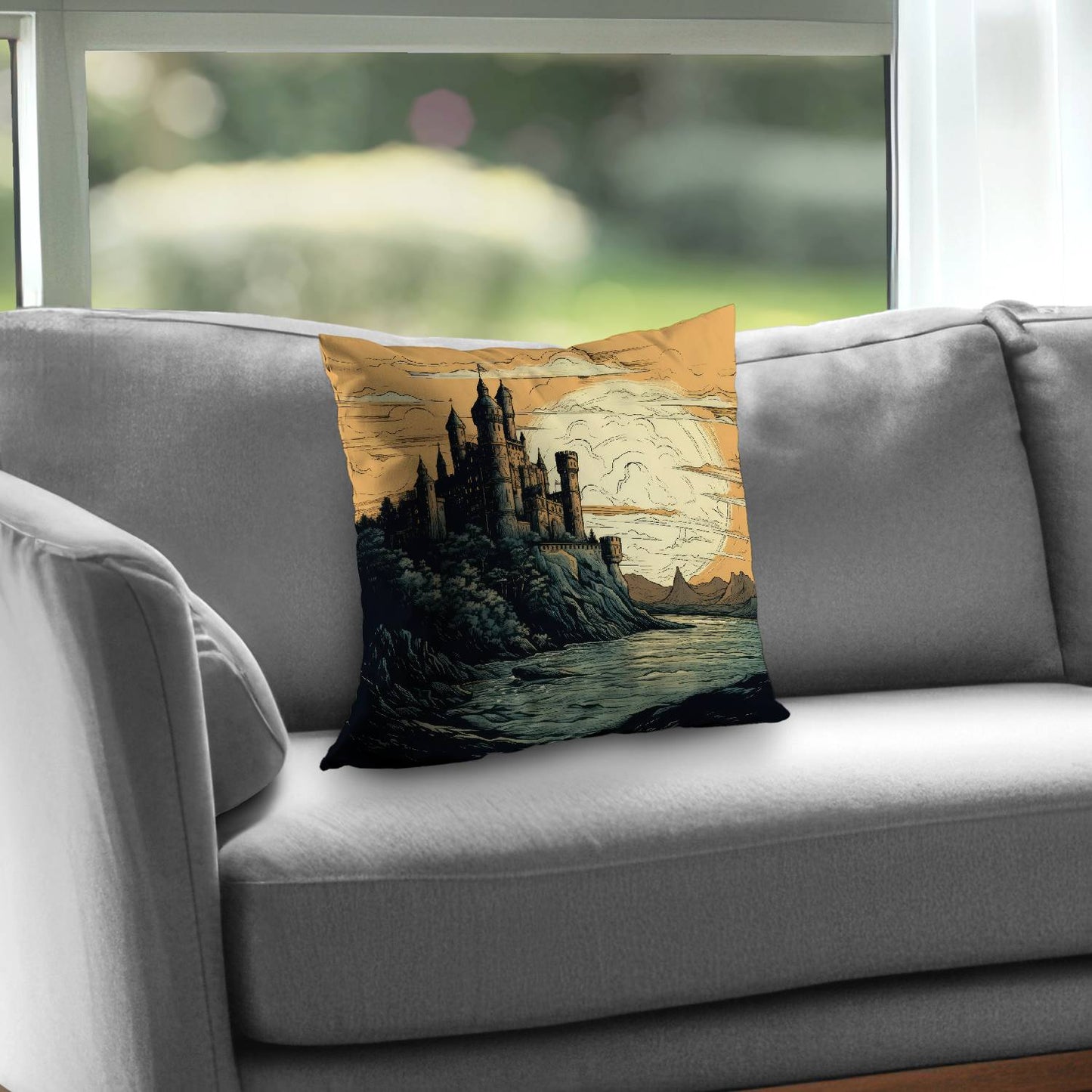 Once upon a time - Throw pillow - Print on demand