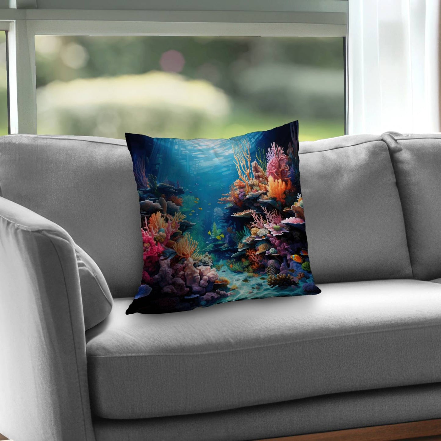 Coral - Throw pillow - Print on demand