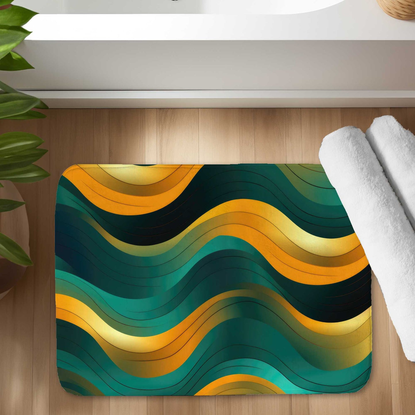 Voluptuous Black Bath Mat for Elegant Decor | Soft & Stylish