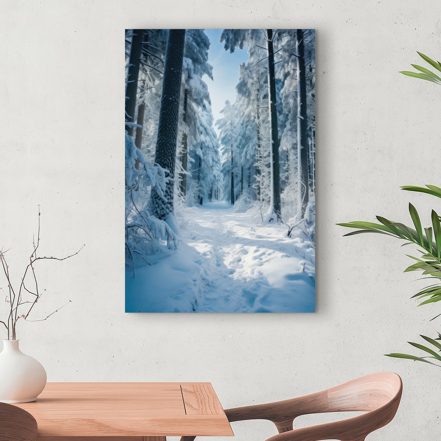 Cold forest - 32"x32" Canvas