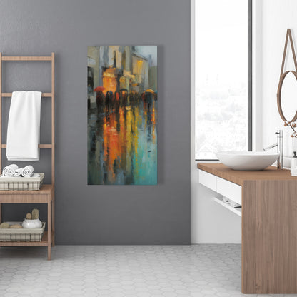 Rainy Day Yellow Canvas - Brighten Your Home Decor Today