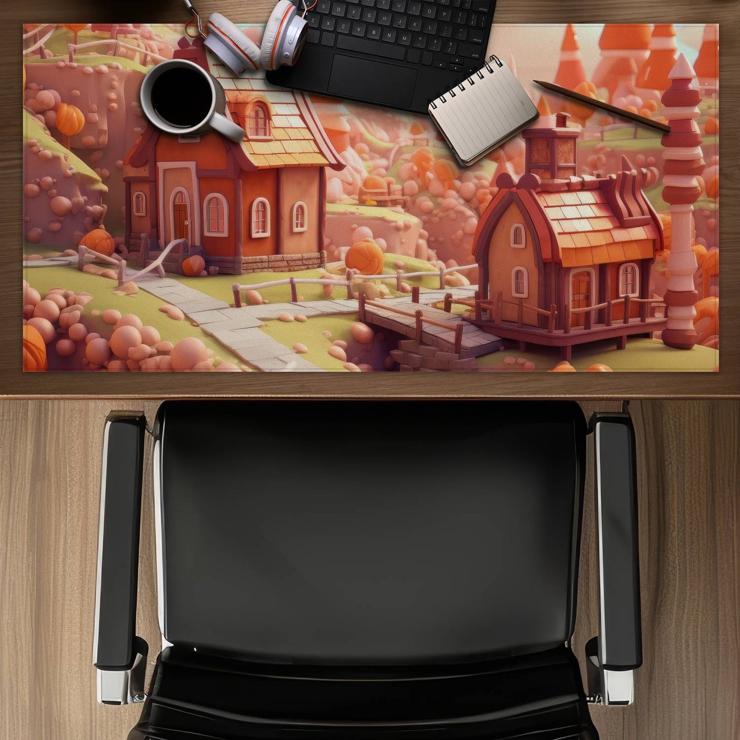 Toy town - Desk mat - Print on demand