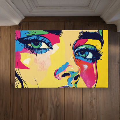 Glaze Yellow Indoor Outdoor Door Mat | Home Decor Accent