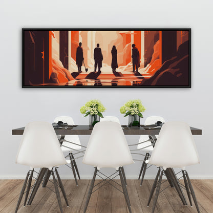 Faith Restored Beige Framed Canvas | Elegant Home Decor