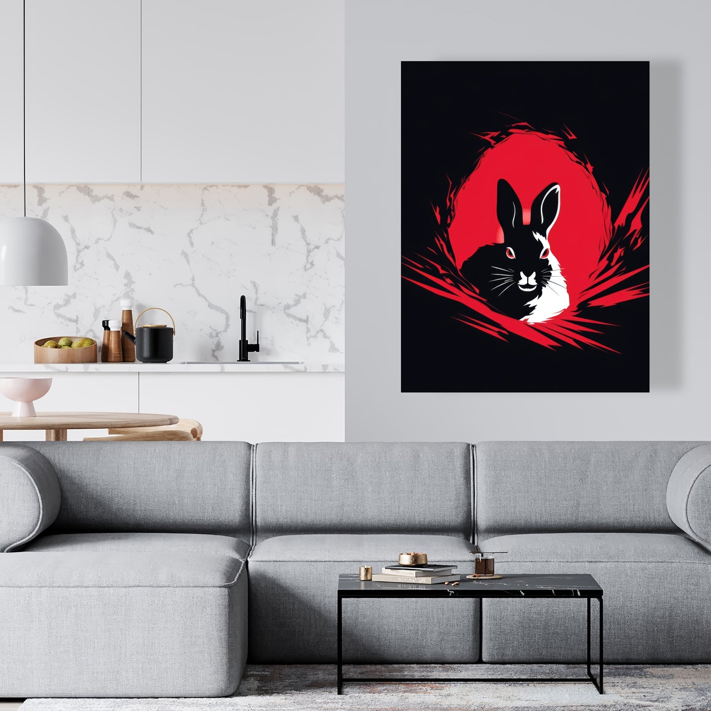 Bad Intentions - White Canvas Art for Home Decor | Stylish Wall Decor
