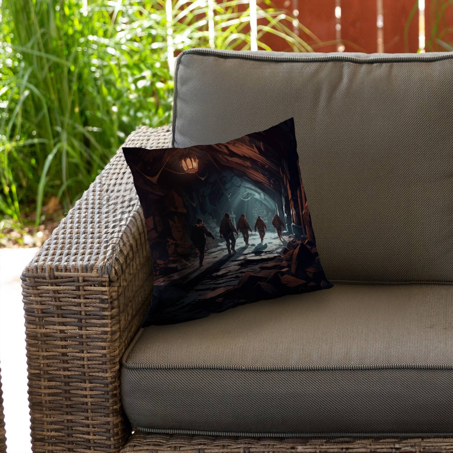 The catacombs - Throw pillow - Print on demand