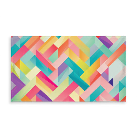 Stripe Harmony Turquoise Tablecloth for Indoor Outdoor Decor