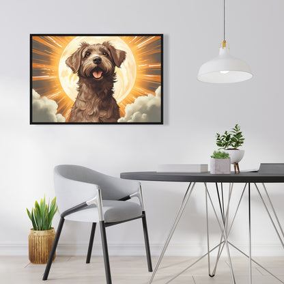 Pupper - 36"x36" Framed canvas