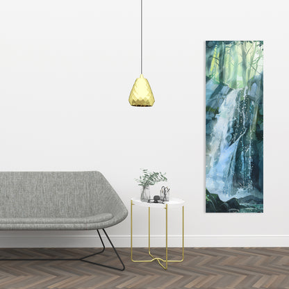 Sleeping Fall - Blue Canvas Home Decor | Elegant Wall Art