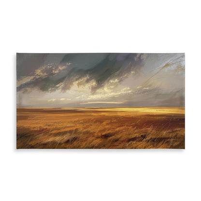 Before the Storm Orange Tablecloth for Indoor Outdoor Decor