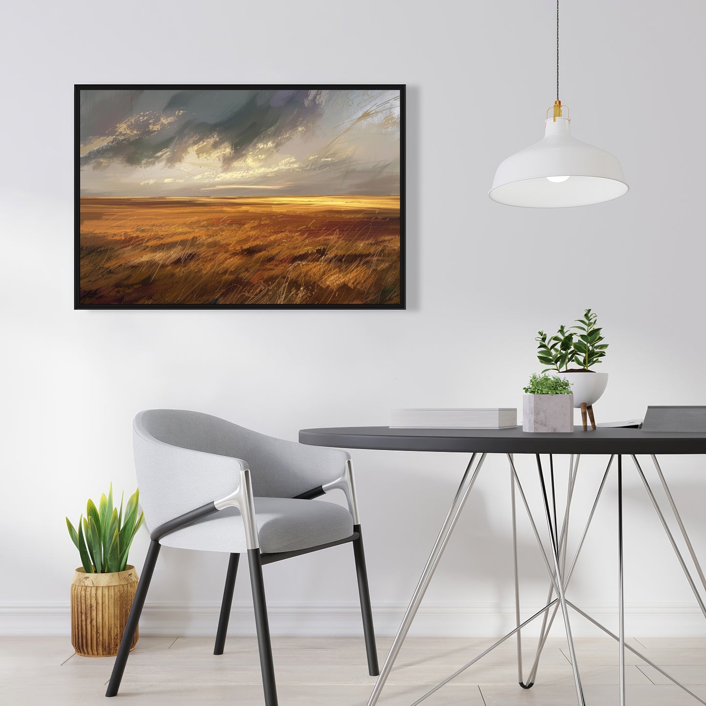 Before the storm - 36"x36" Framed canvas