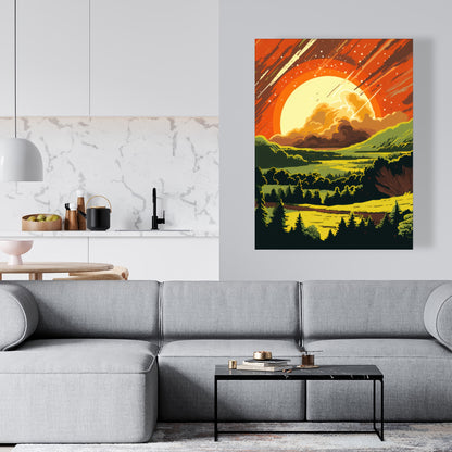 Last days Yellow Canvas for Home Decor - Brighten Your Space